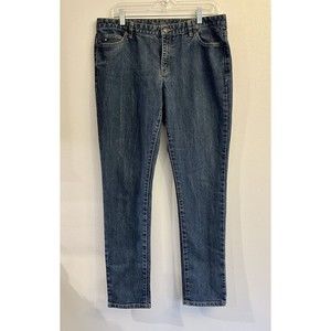 MICHAEL Michael Kors Womens Dark Wash Blue‎ Jeans w/MK  on backside, Size 12